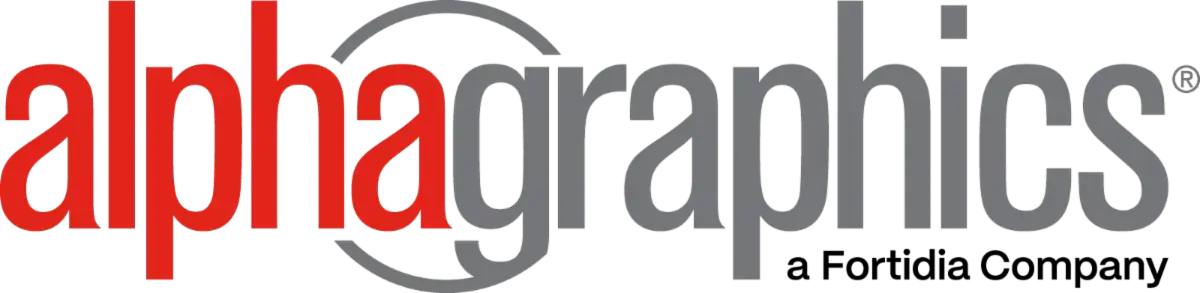 Sponsor logo: AlphaGraphics, a Fortidia Company